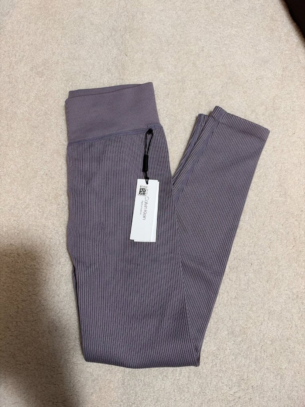 Brand New Calvin Klein Performance Ribbed High Waist 7/8 Leggings NWT Size S